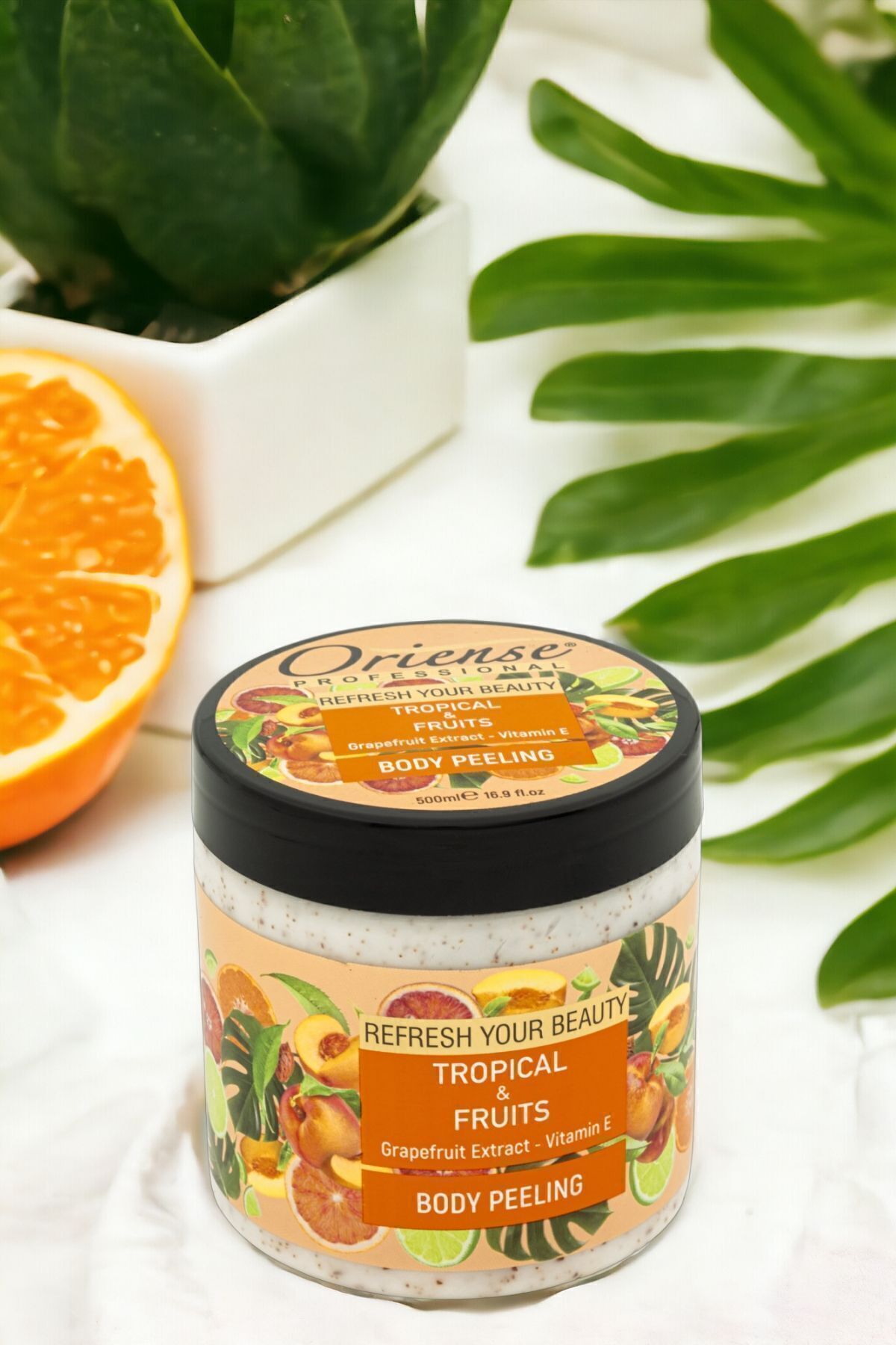 Tropikal Meyveli Vücut Peelingi, Greyfurt Özü ve E Vitamini ile Canlı Ferahlık, 500ml — ORS-BDYPLNG-06 — تصویر 7 از 8