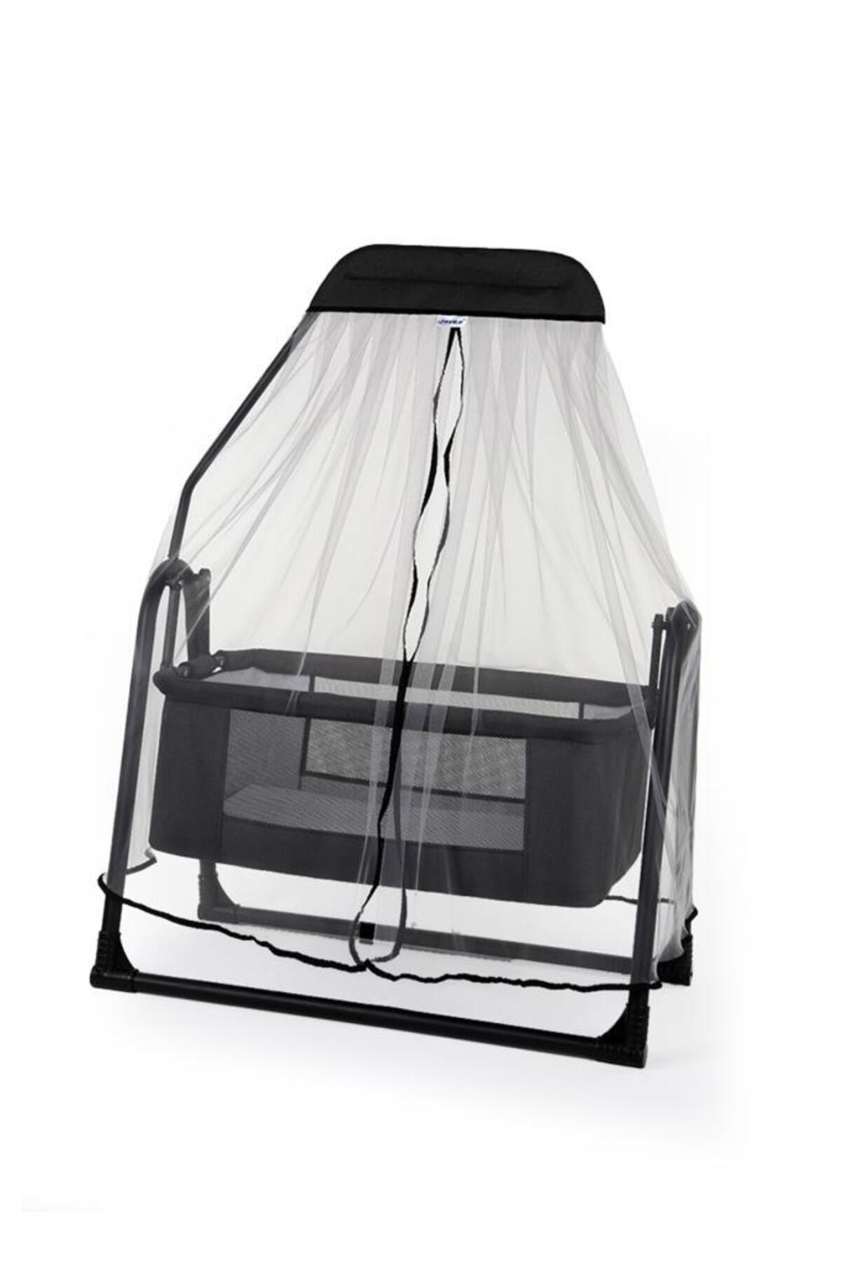 Tommybaby Sude Tüllü Sepet Beşik Sallanabilir Bebek Beşiği Tüllü Beşik