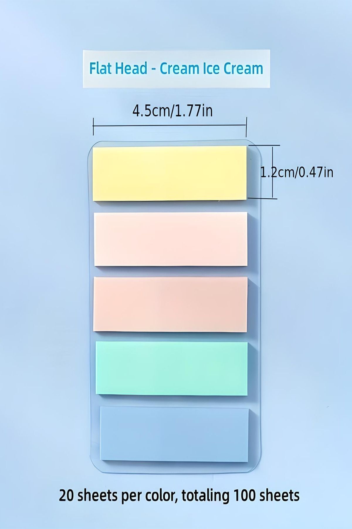 Siriderya-100 Transparent and Writable Sticky Notes Index - 1 Pack 3