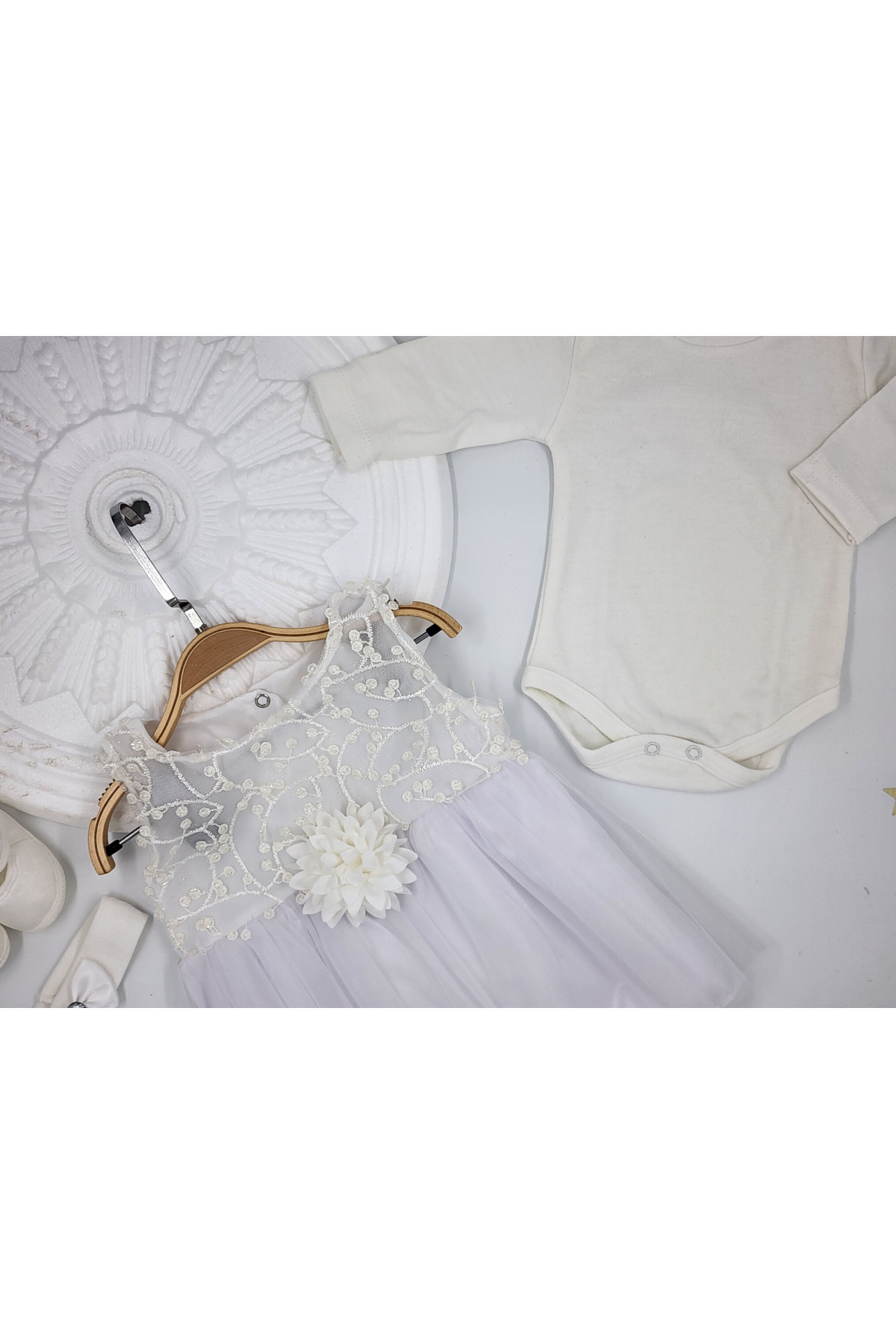 By Cwhr Kız Bebek Mevlüt Elbisesi Kız Bebek Mevlütlük Takım Kız Bebek Abiye Elbise fotoğrafı 2 (önizleme)