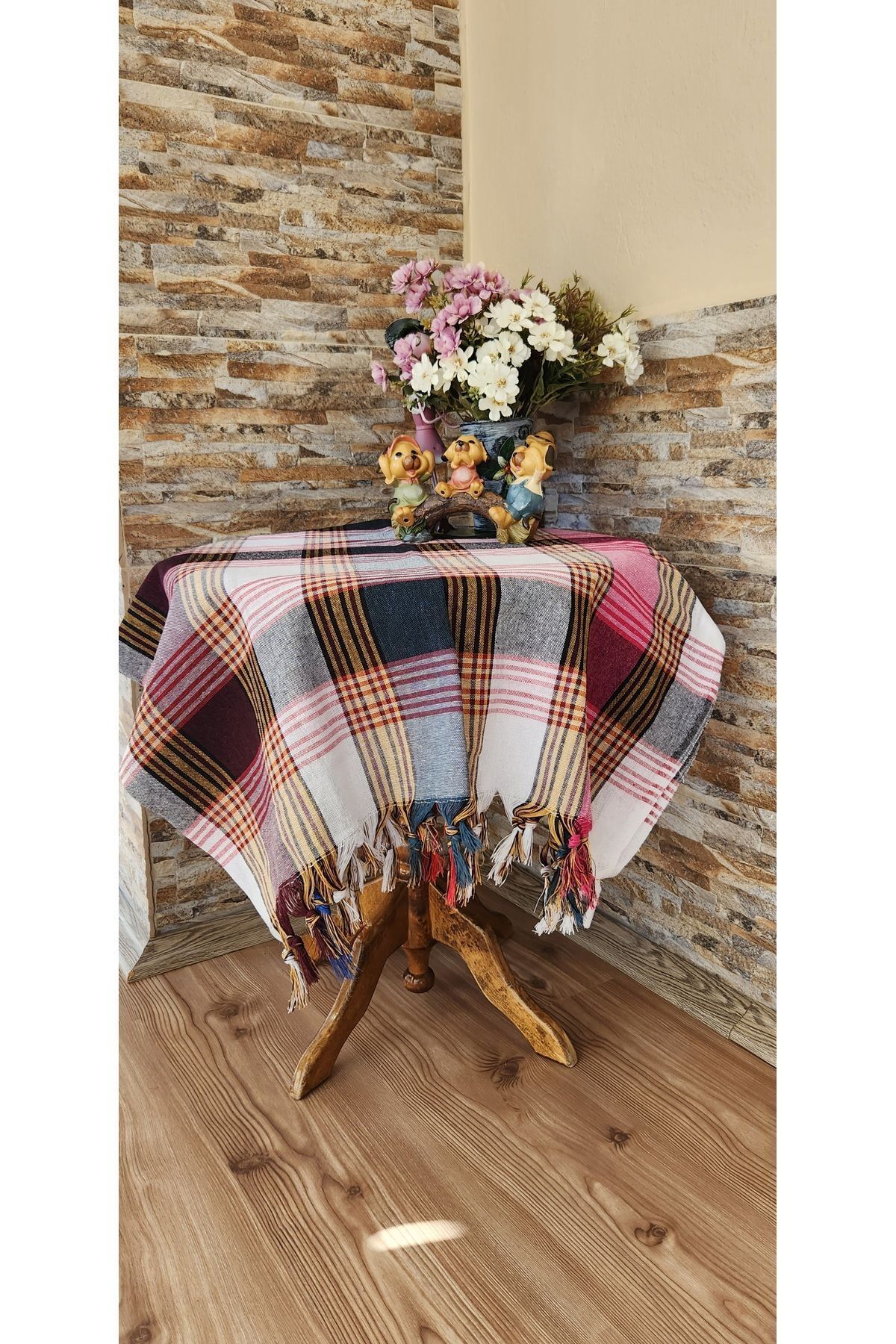 İsmail Gürel-170x170 Cm Multi-Purpose Tableware Cloth and Picnic Cloth - Mixed Color 2