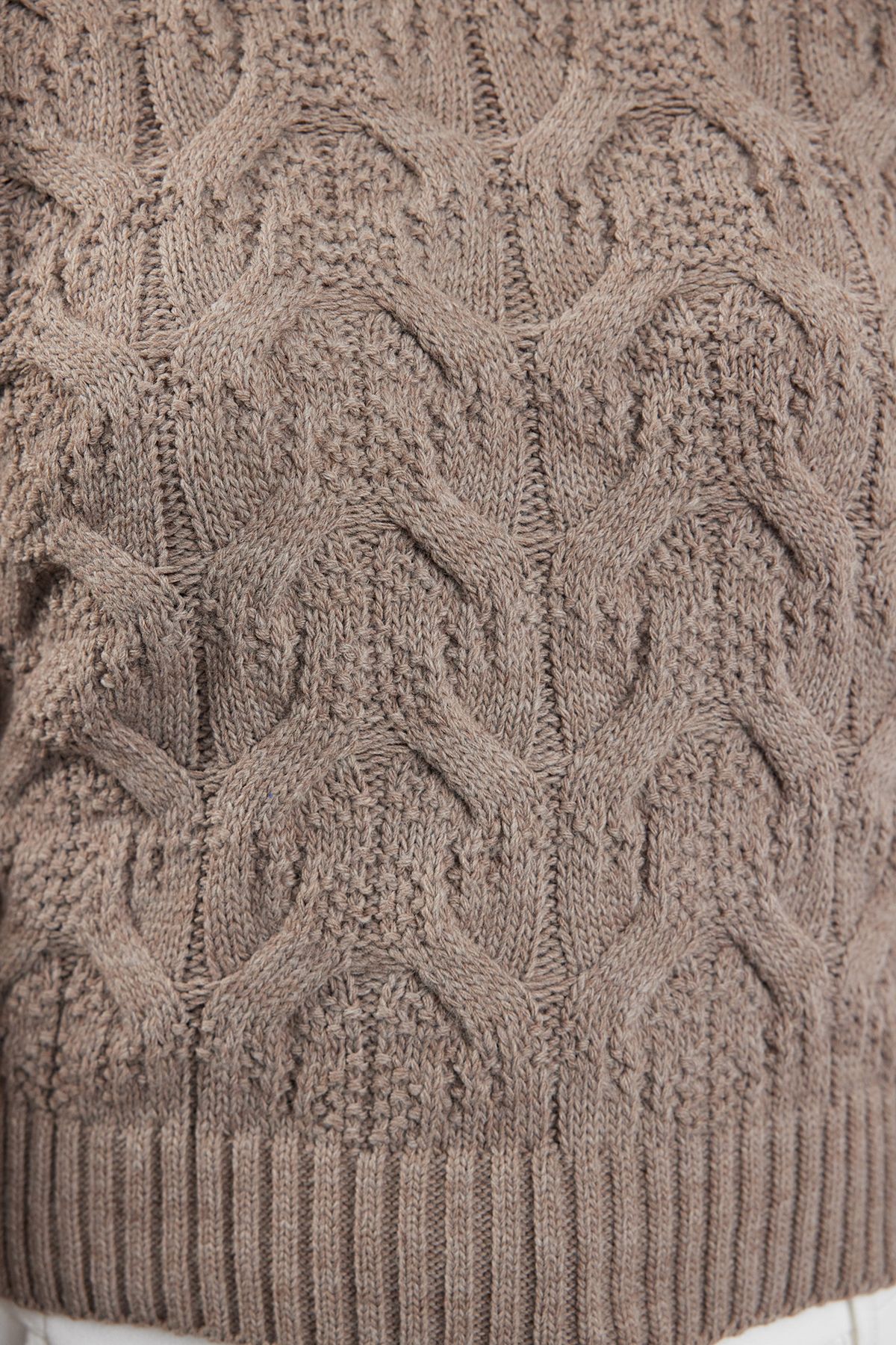 Trendyol Collection-Nerz Crop Stehkragen Pullover TWOAW22KZ1634 4