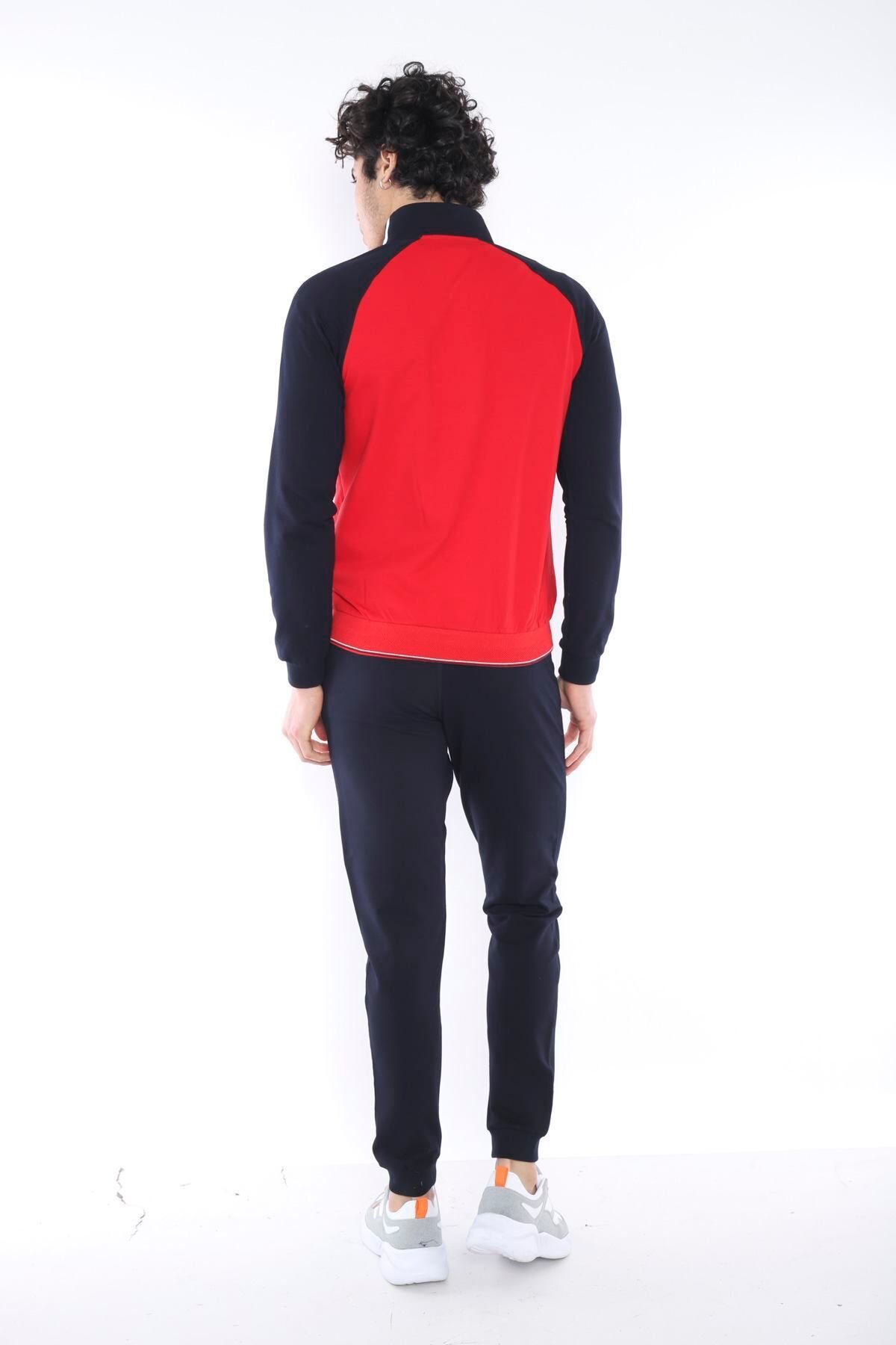 ست گرمکن ورزشی مردانه پارچه SUPER 2 SEASON SLIMFIT TEAM 6733 Escetic