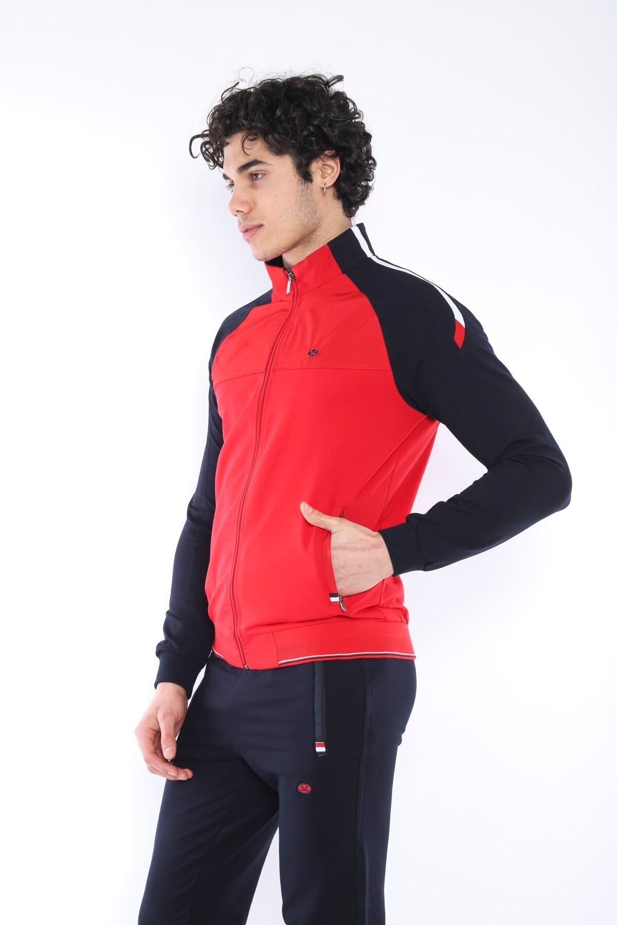 ست گرمکن ورزشی مردانه پارچه SUPER 2 SEASON SLIMFIT TEAM 6733 Escetic