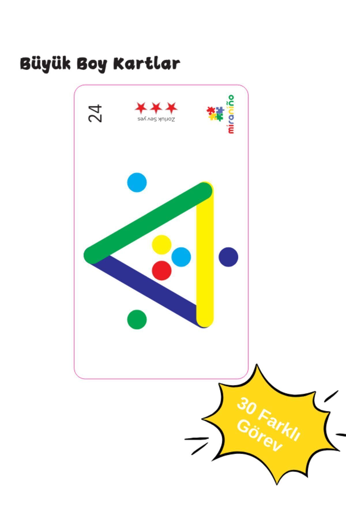 miranino Renkli Çubuklar Görev Kartlı El Ve Göz Koordinasyonu Eğitici Kutu Oyunu fotoğrafı 3 (önizleme)