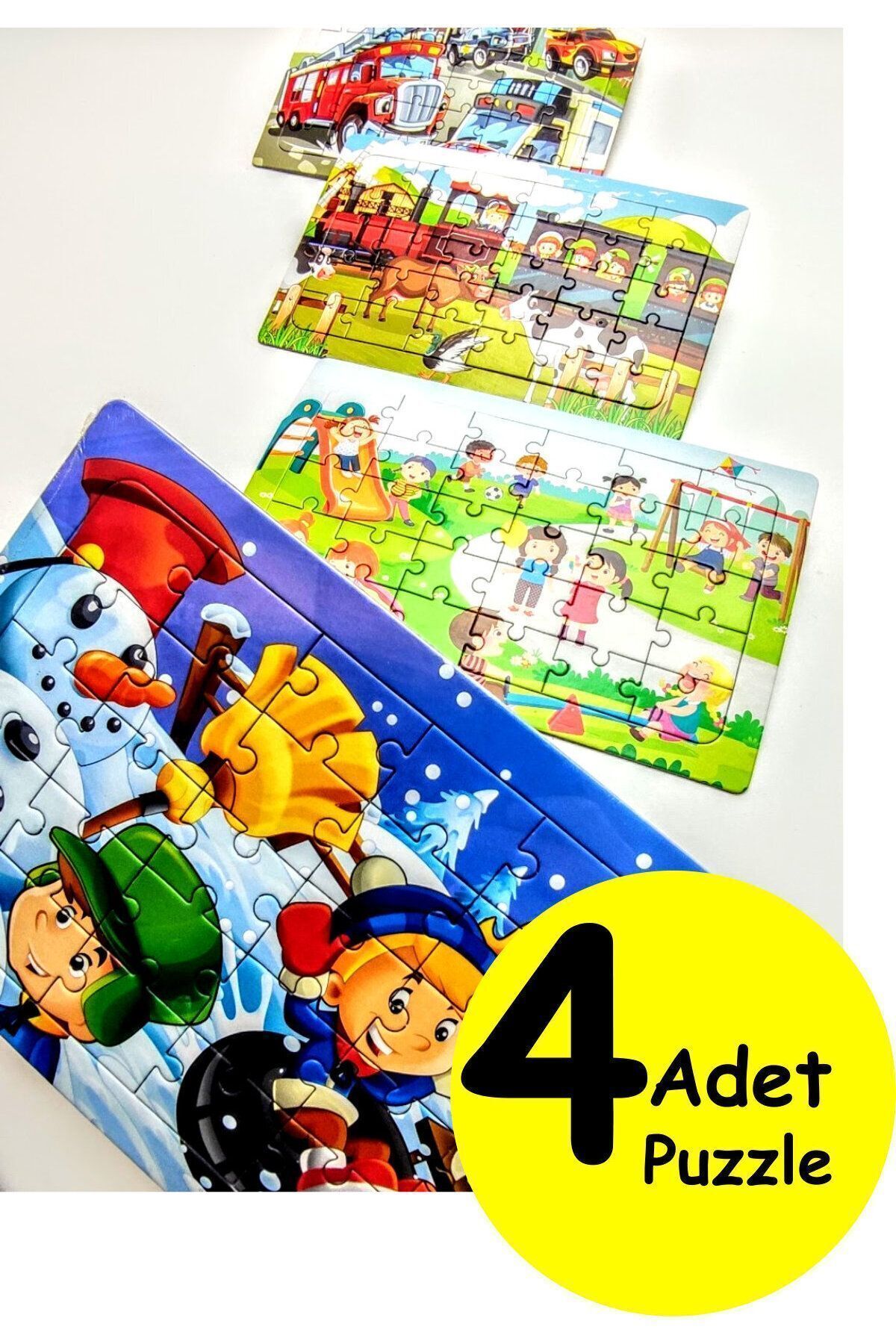 4 Children's Puzzles - Children's Puzzle Adventure Time 30 Pieces