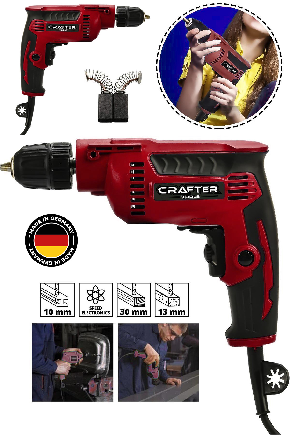Germany Professional 580 Watt 10mm Electric Drill