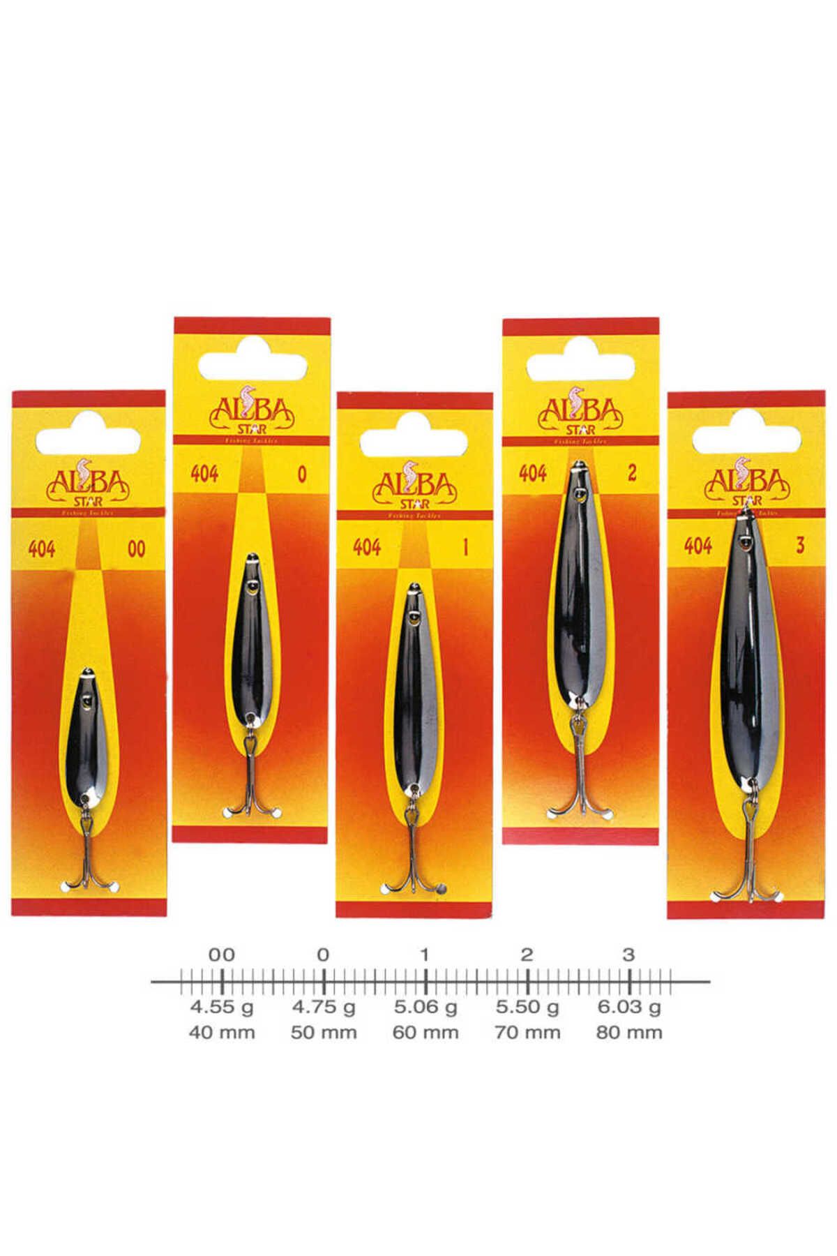 طعمه مصنوعی نارنجی ALBA STAR 404 00 قاشق خط ماهی ماهیگیری خاکستری طرح دار AlbaStar