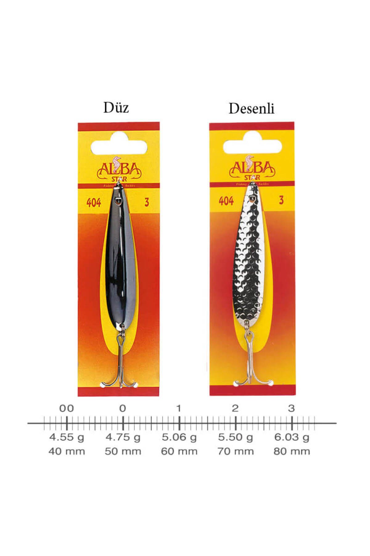 طعمه مصنوعی نارنجی ALBA STAR 404 00 قاشق خط ماهی ماهیگیری خاکستری طرح دار AlbaStar