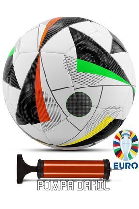 Telvesse Orijinal Futbol Topu Euro Avrupa Şişirme Pompalı Sert Zemin Halı Saha Futbol Topu Hibrit No:5
