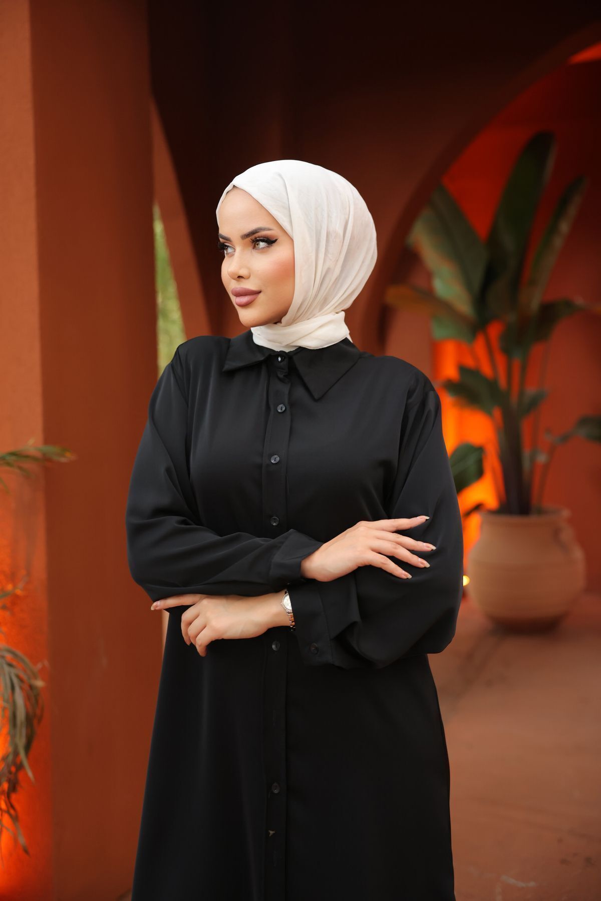 Zaure پیراهن ابریشمی دبی زنانه حجاب