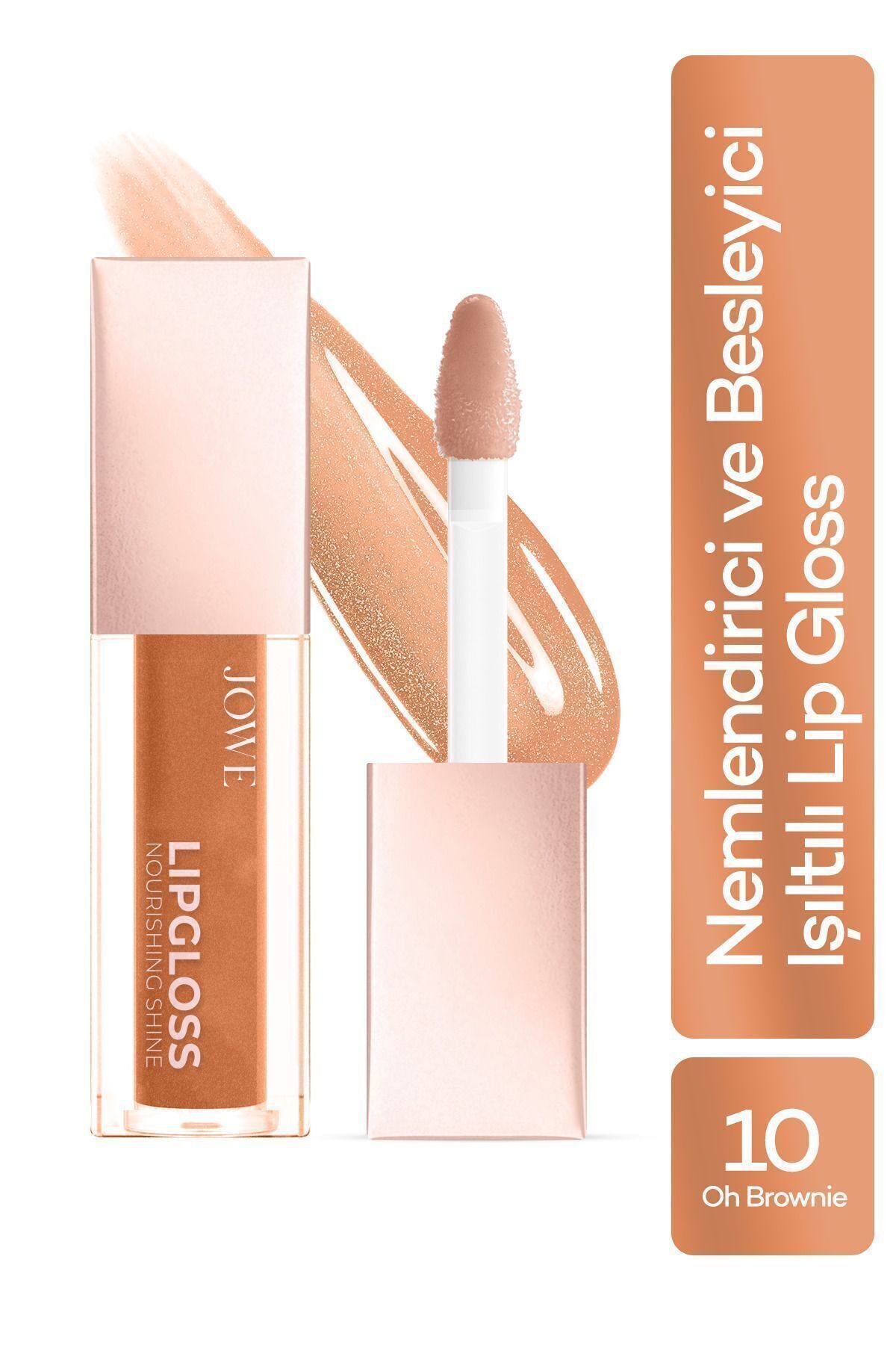 Nemlendirici ve Besleyici Nourishing Shine Lip Gloss - 10 Oh Brownie