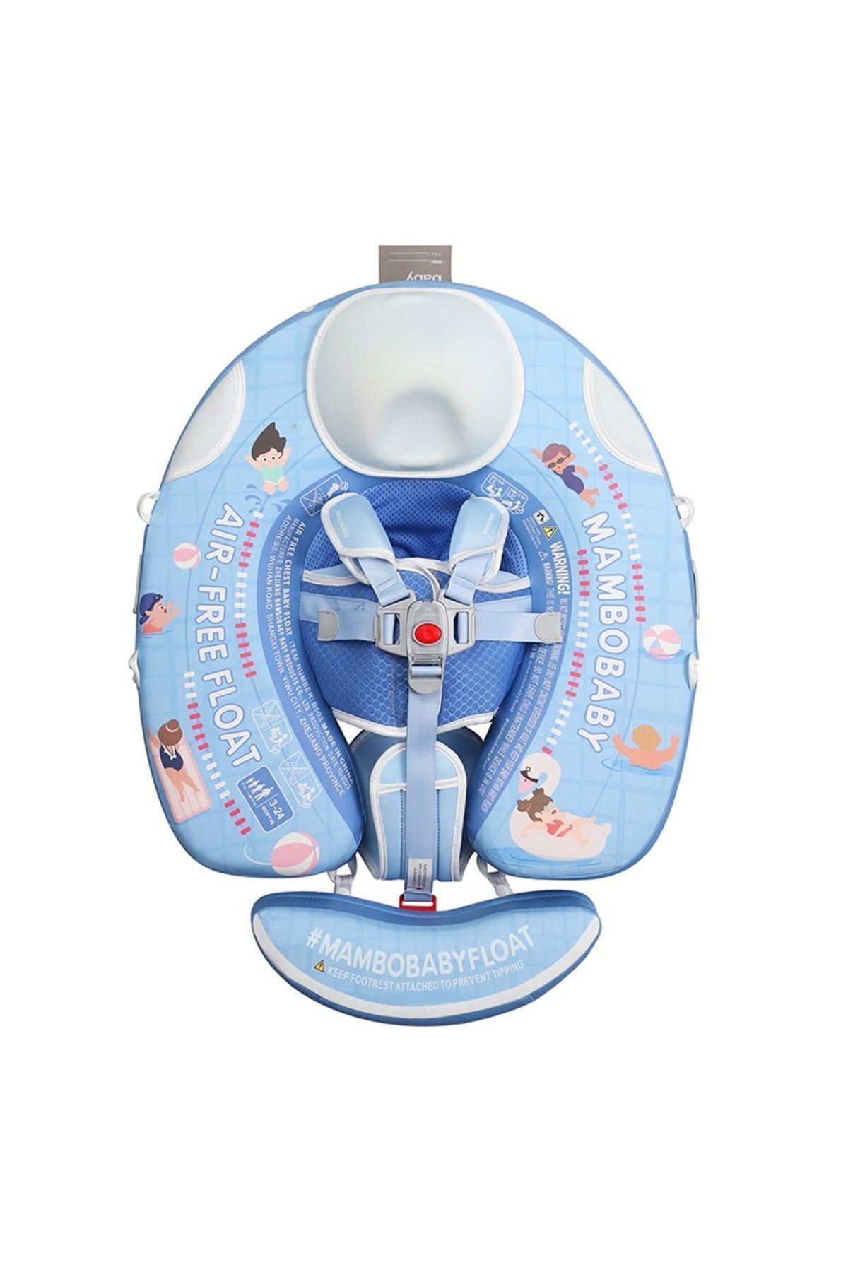 Schulzz-Mambobaby Patterned for New Babies with Sun Protection - Safe Colorful Child with Safety Lock 2