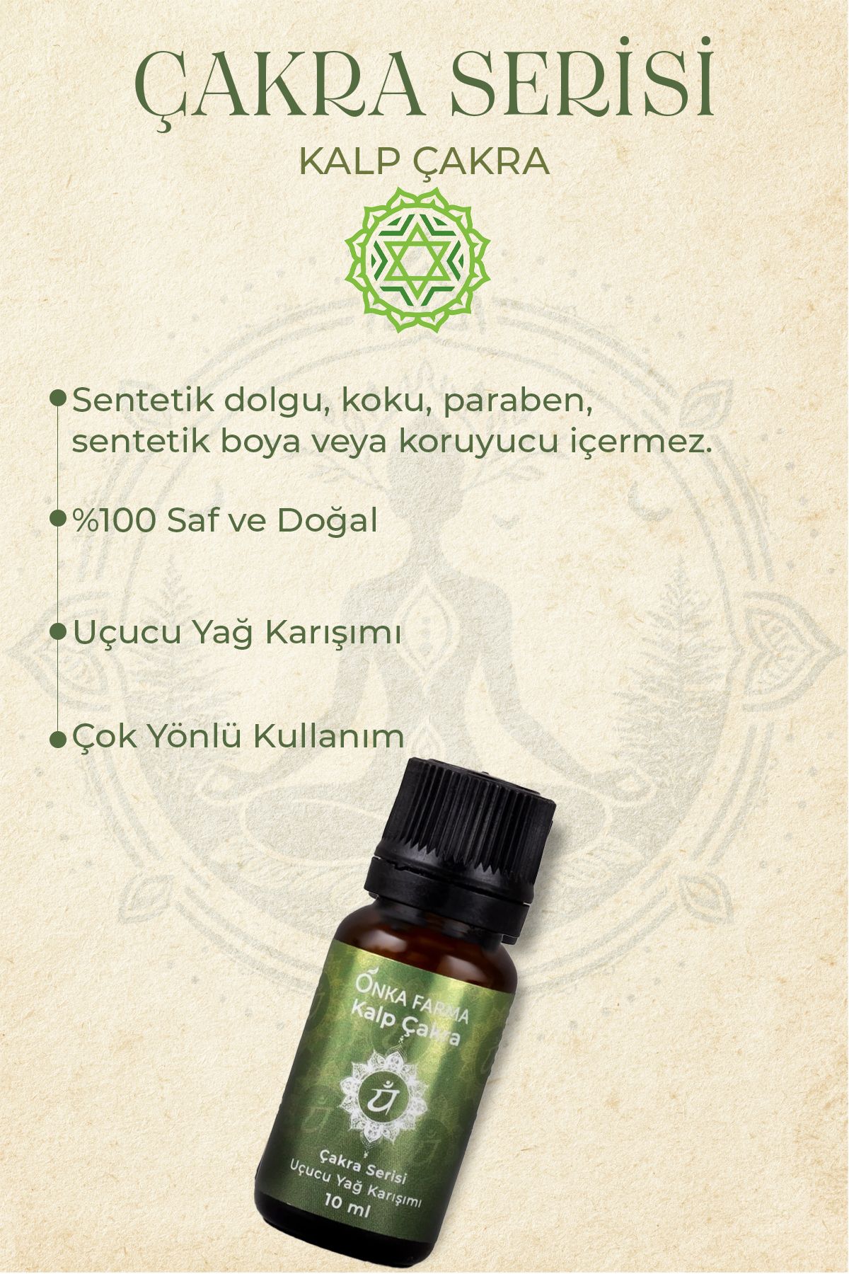 مخلوط روغن آروماتراپی چاکرای قلب Onka Farma 10 میلی لیتر OnkaFarma