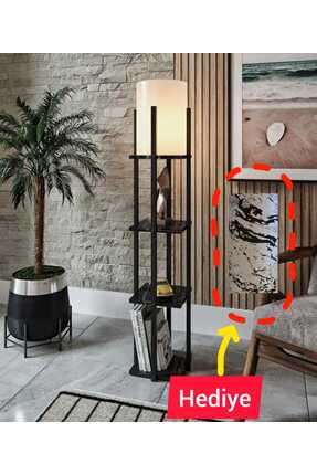 aynur abacur Abajur Raflı Lambader