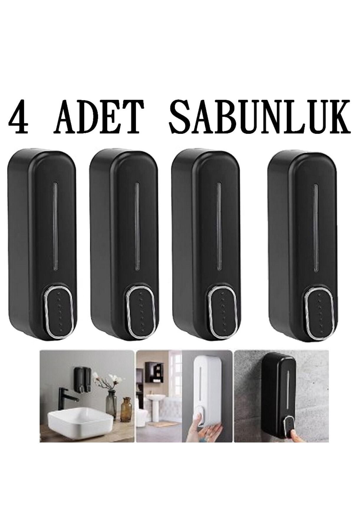 mrtbilisim-Dozator de săpun pentru cabină de duș Dispenser de duș 350 ml Dozator de săpun Șampon montat pe perete Sticlă de săpun lichid 4 buc 1