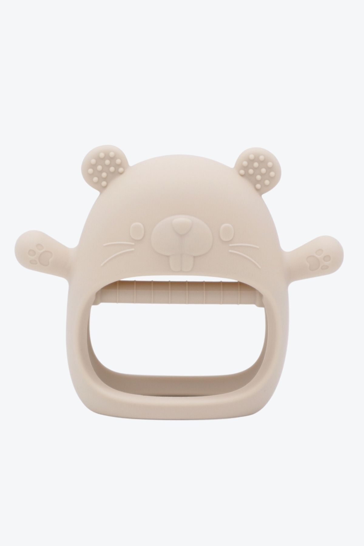 Kiwi Bebek Diş Kaşıyıcı, Emzik Uçlu Eldiven Şeklinde Oyuncak Sincap Dişlik, Beije Renk fotoğrafı 2 (önizleme)