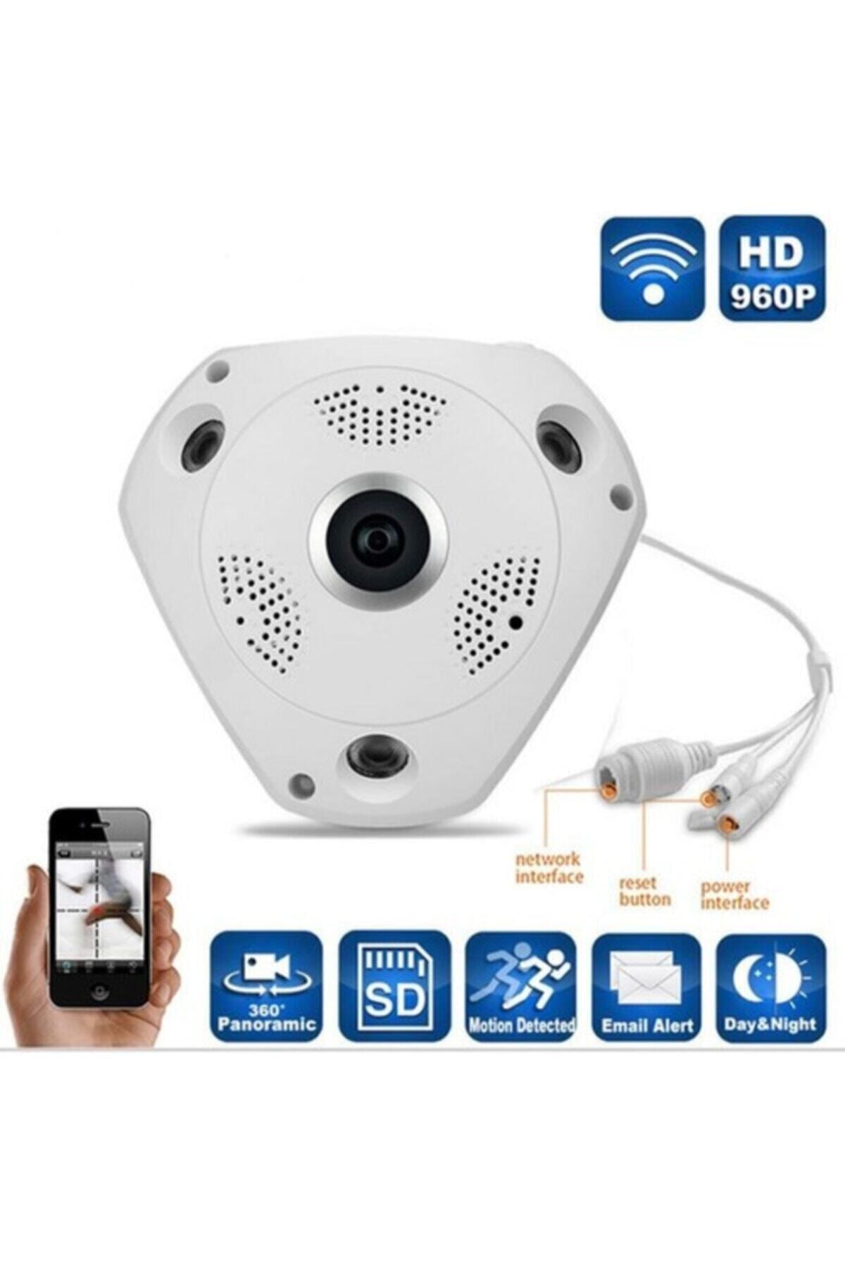 Angel Eye Angeleye Ks-607 Panoramik Balık Gözü 360 Derece Hd Tavan Tipi  Kablosuz Ip Kamera fotoğrafı 2 (önizleme)
