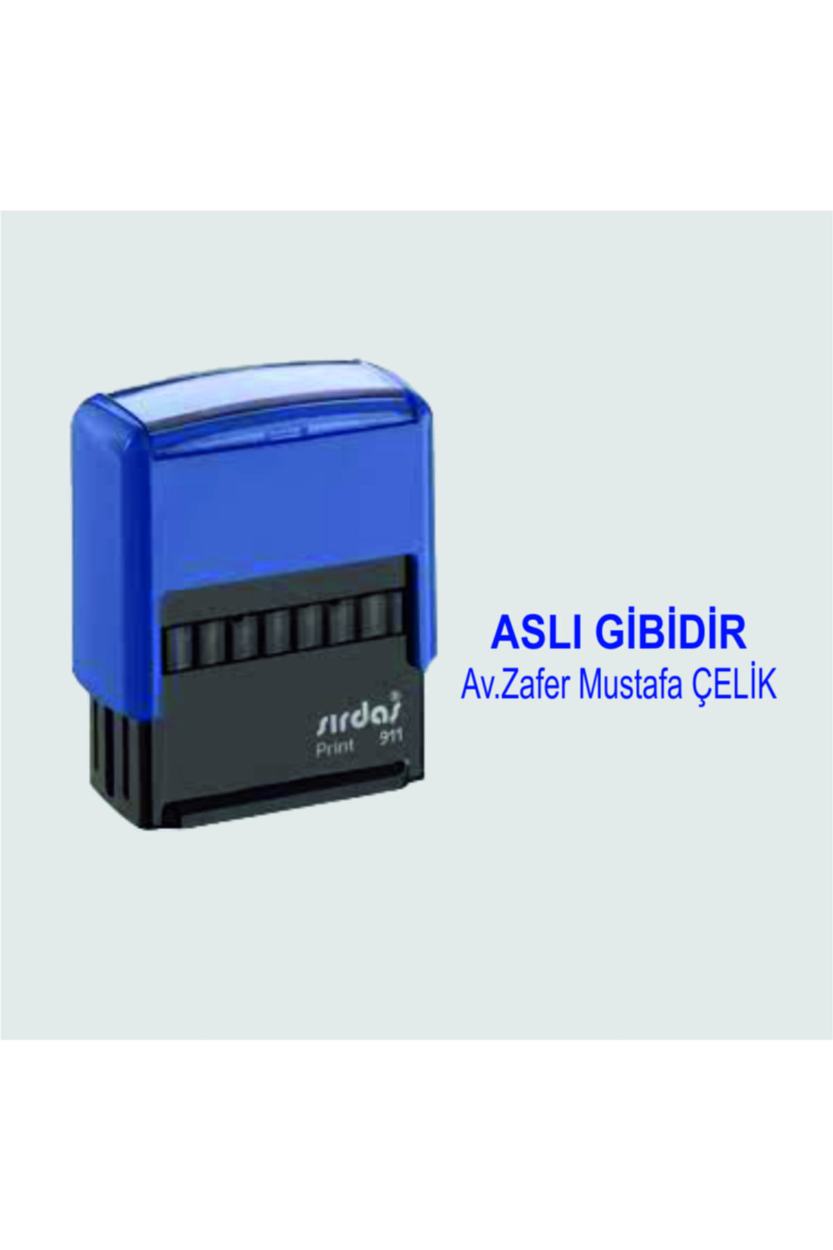 Sırdaş Aslı Gibidir Avukat Kaşesi ( 911 Model-mavi Keçeli)