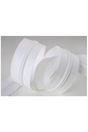 Metrelik Plastik Beyaz Fermuar No:5 10 Metre Ve 10 Elcik srt-4017-01