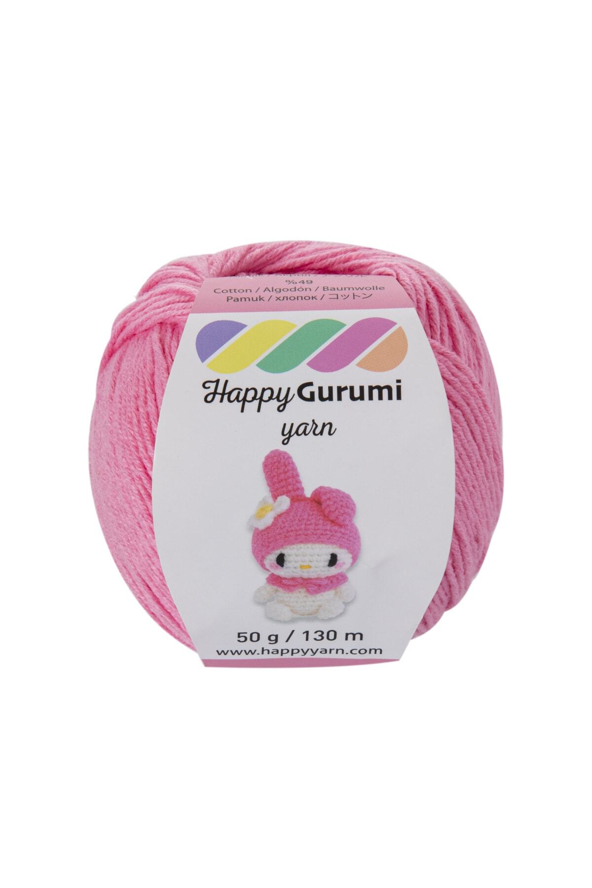 Happy Yarn Happy Gurumi K787 Pembe Amigurumi Örgü Ipi 50gr 130m