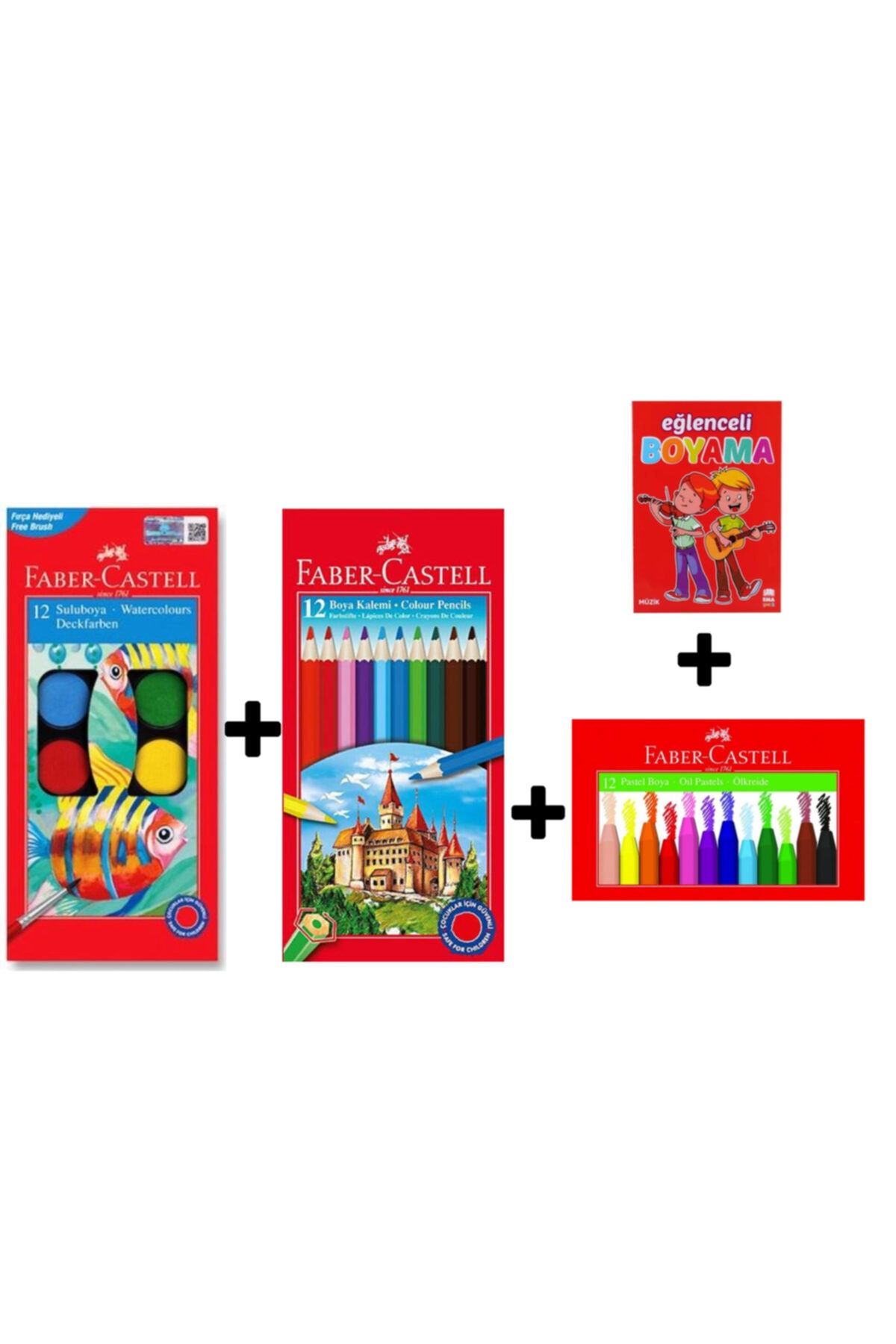 Faber 3'lü Boyama Seti