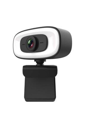 Pc-10 Mikrofonlu Işıklı Kamera Webcam 2k Hd Görüntü Kalitesi 2560*1440p Çözünürlük 360° Hareketli Covers-zrpc10