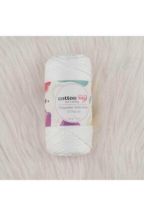 Cotton Me Polyester Makrome El Örgü Ipi 100 Gr 140 M. Beyaz OR.AKR.00000188