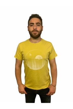 Tshirt Erkek Sarı Tshirt 21624-22