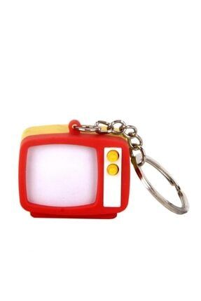 Pembe Sarı Televizyon Işıklı Sesli Anahtarlık HANH029