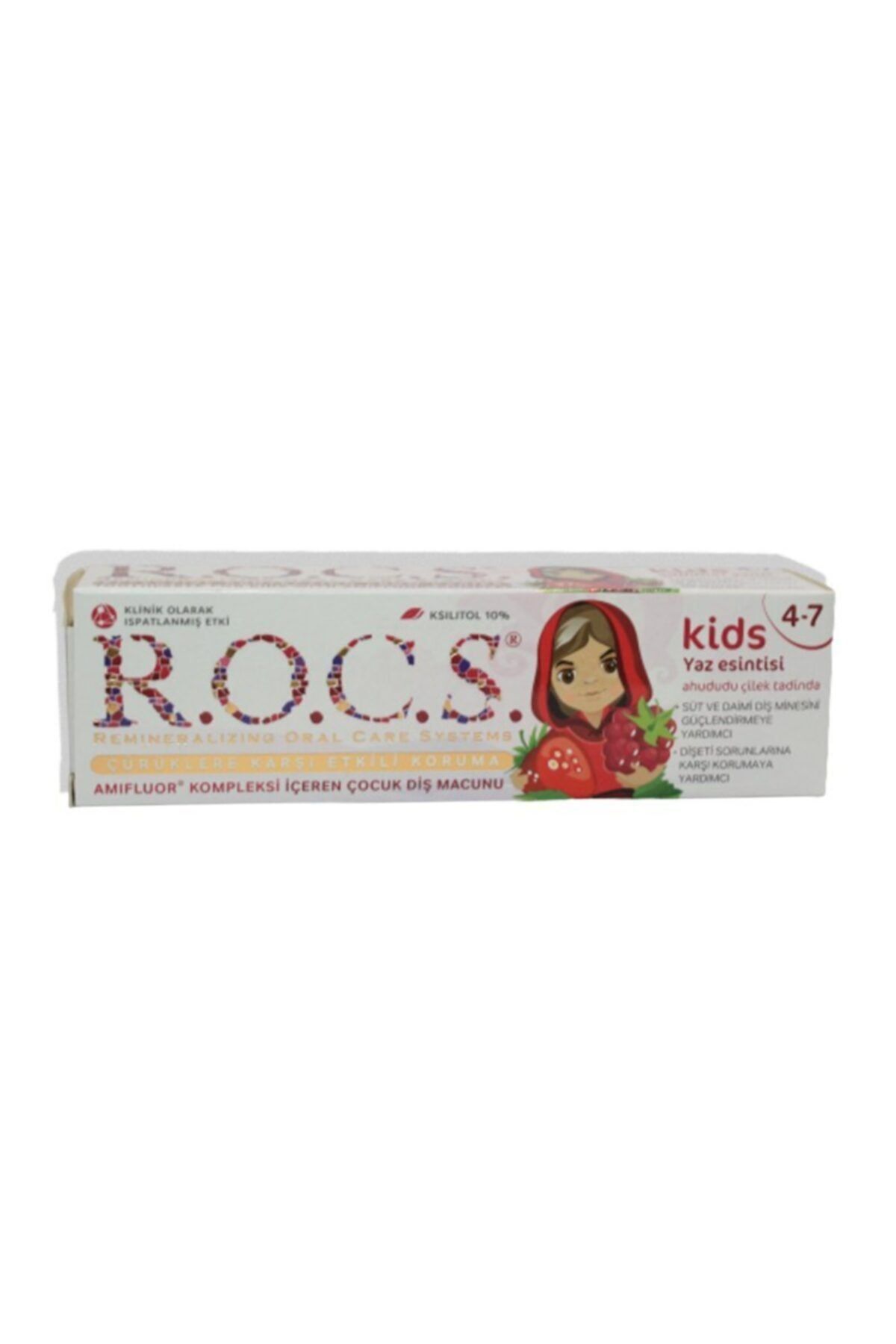 R.O.C.S.-Kids Raspberry Strawberry Toothpaste 4-7 Years 35ml 1