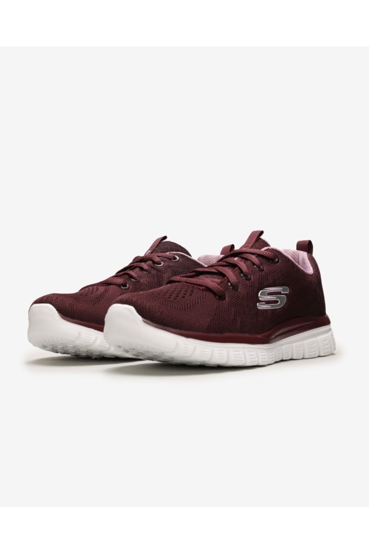 SKECHERS-Weinfarbene Sneaker für Damen 3