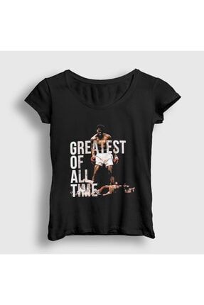 Kadın Siyah Goat Muhammed Ali T-shirt 230178tt