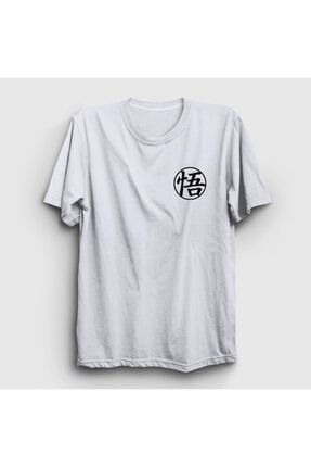 Unisex Beyaz Kanji Go Anime Dragon Ball T-shirt 236000tt