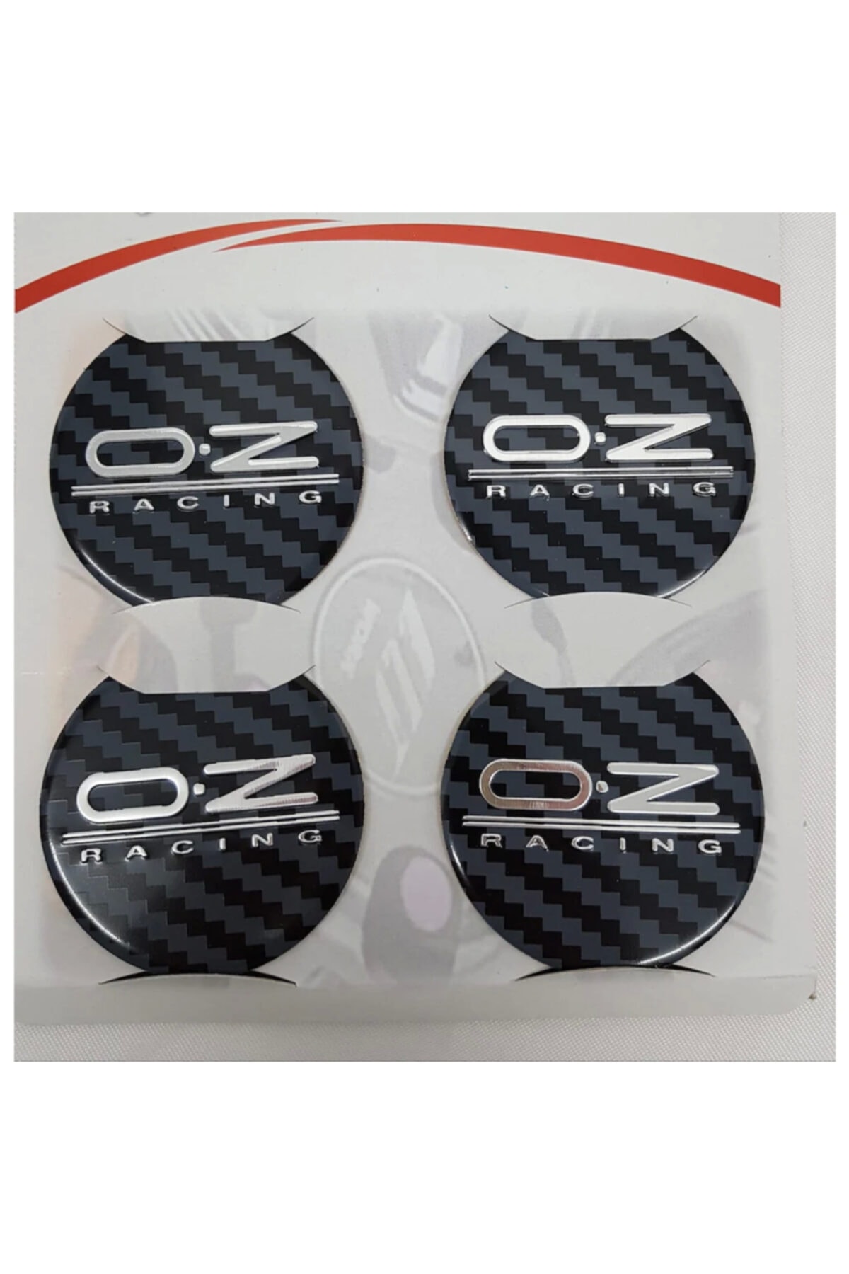 DURU DORUK Oz Racing Jant Göbeği Karbon 60mm Alüminyum Arma 4 Lü Set