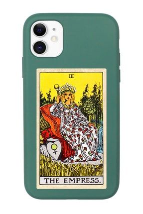 Iphone 11 Uyumlu Imparatoriçe Tarot Kartı Desenli Premium Lansman Kılıf IP11LN-256