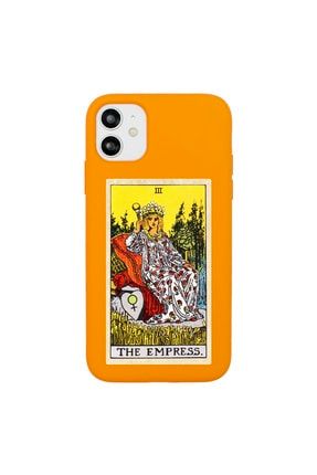Iphone 11 Uyumlu Imparatoriçe Tarot Kartı Desenli Premium Lansman Kılıf IP11LN-256