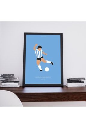 Maradona Poster Tablo, Futbol, Dijital Tasarım Tablo KYNCKMARADONA