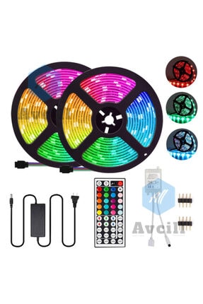 merkez ticaret animasyonlu tak calistir kumandali rgb serit led isik 5 metre su gecirmez rgb led 3 cipli 1 adet fiyati yorumlari trendyol