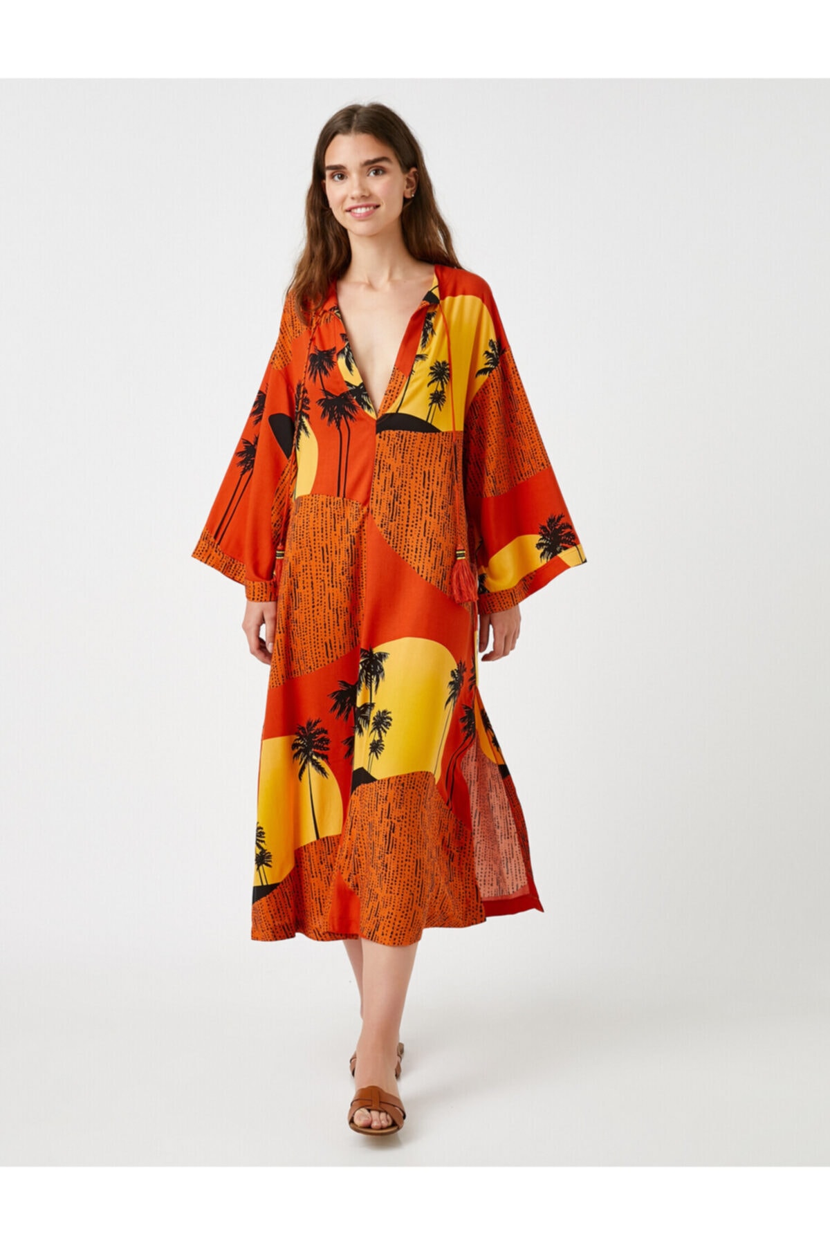 Koton Kimono & Kaftan Mehrfarbig Regular Fit Fast ausverkauft