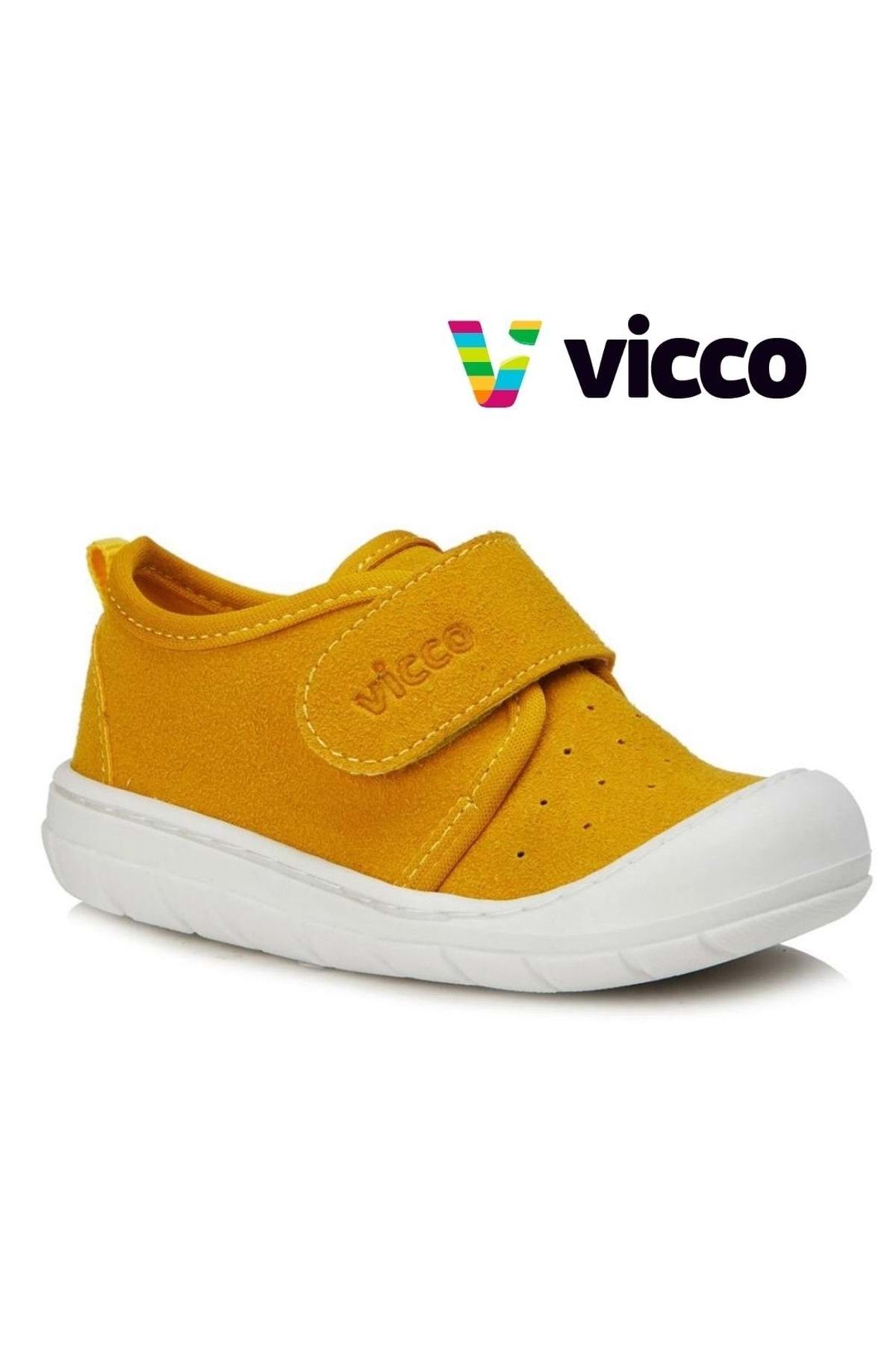 کفش ورزشی بچه گانه ارتوپدی کودک Anka First Step زرد Vicco