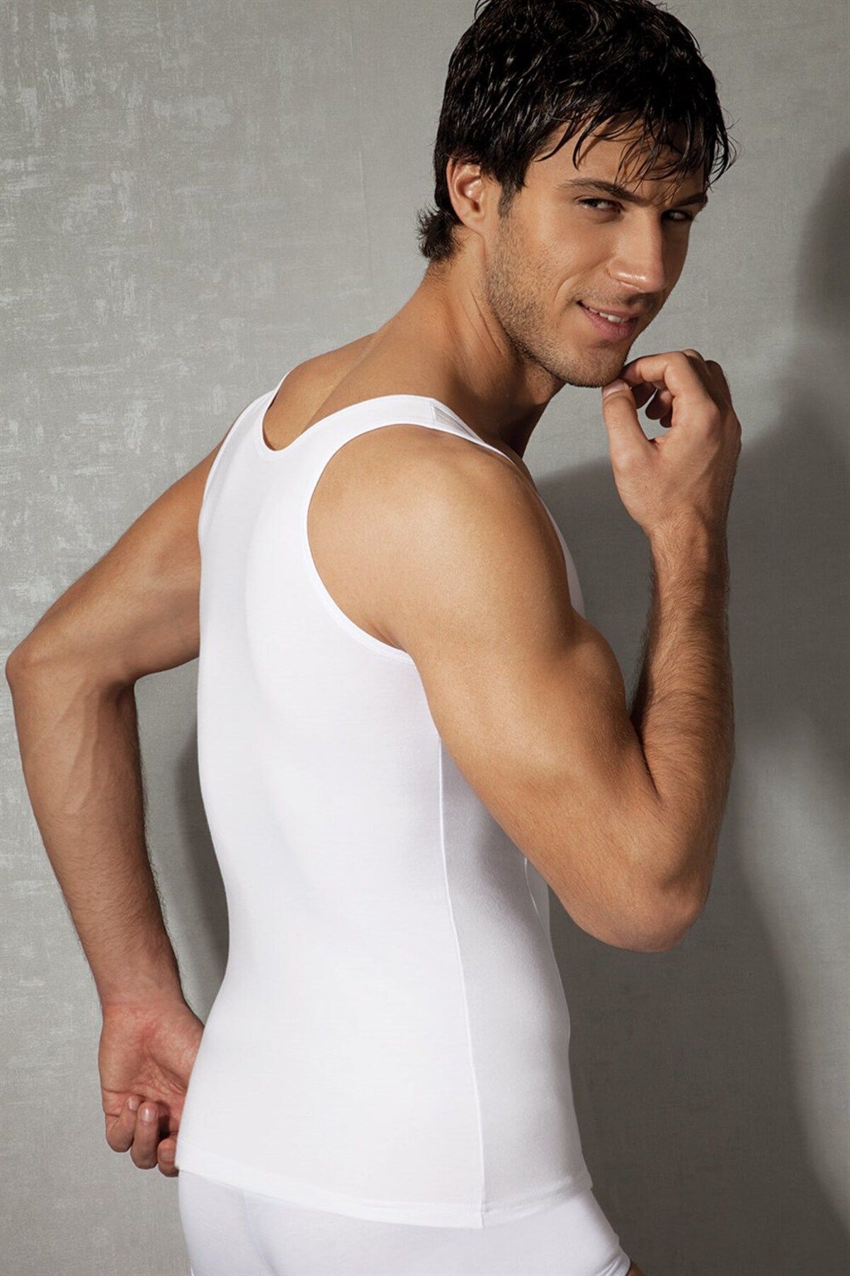 Doreanse-Men's Modal Cotton Square Collar Undershirt 2255 2