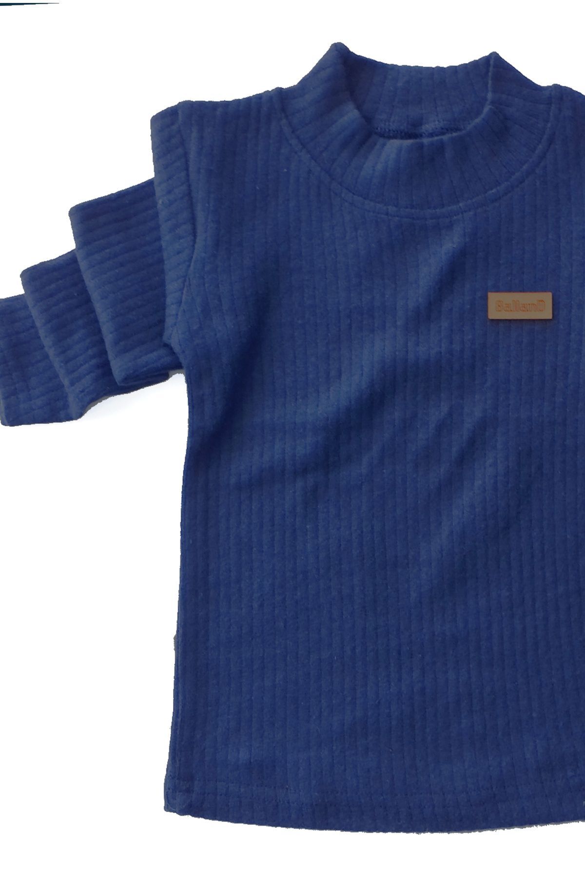 گالاند بدن بچه گانه آستین بلند فصلی یونیسکس نرم آجدار نیم یقه اسکی بدن بچه گانه