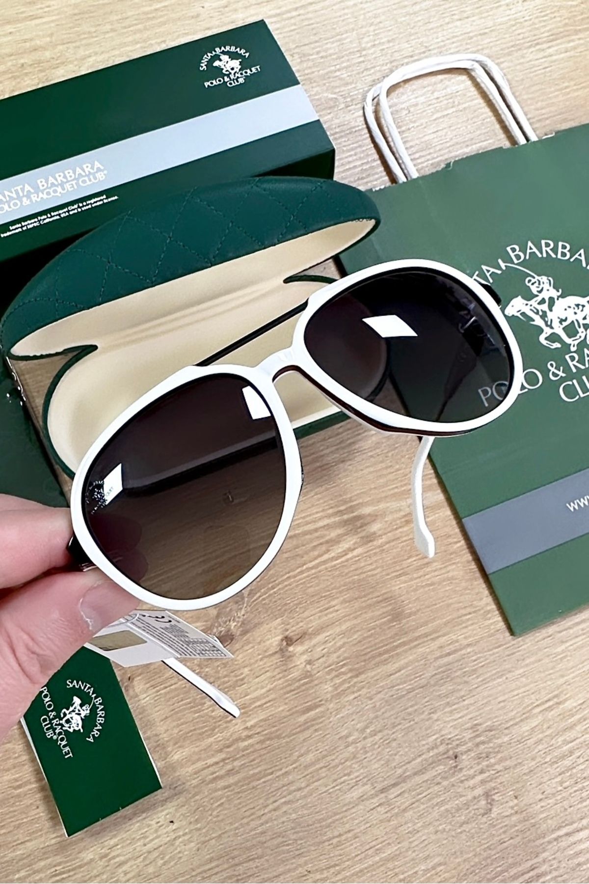 Santa Barbara Polo Racquet Club White Men s Sunglasses Elg983 Trendyol