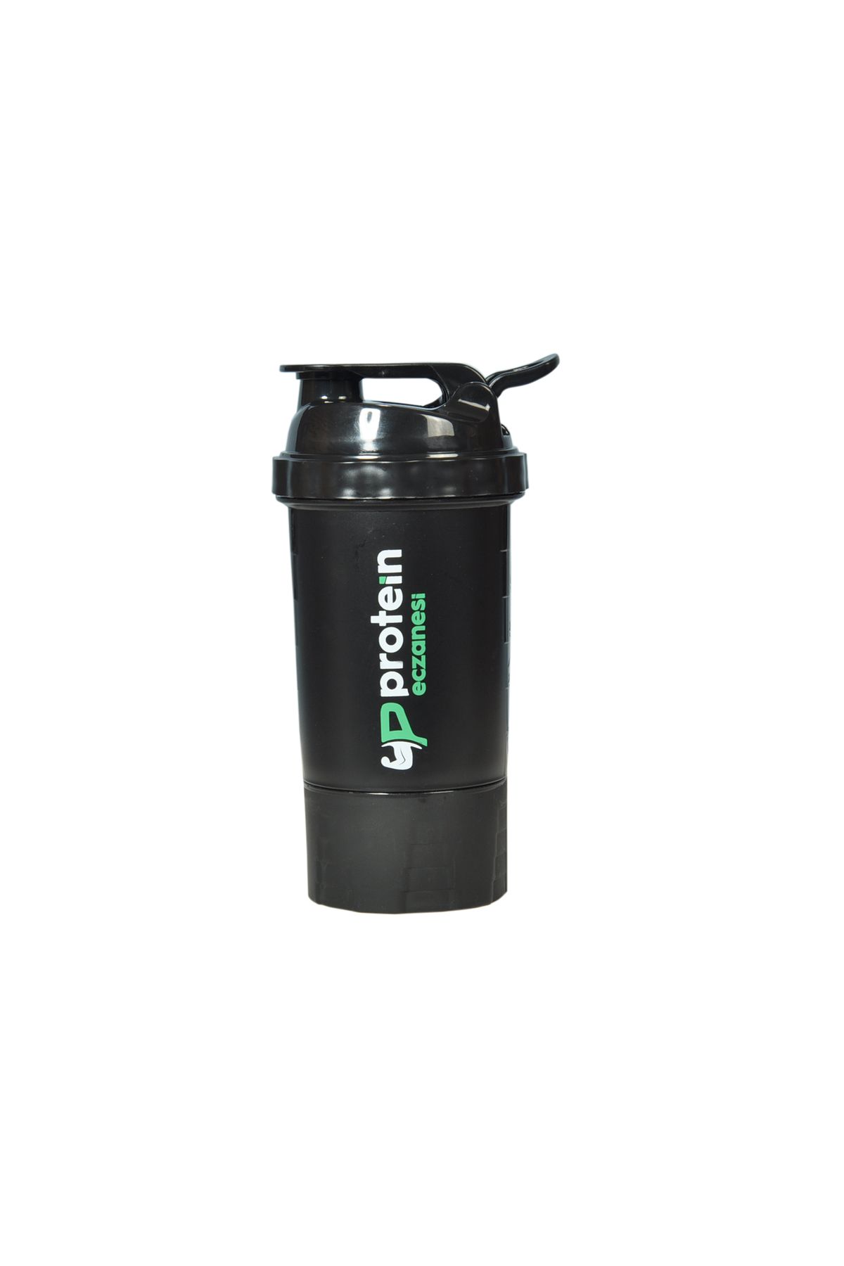 Genel Markalar Proteineczanesi Shaker 500 ml Siyah Toz Saklama Hazneli
