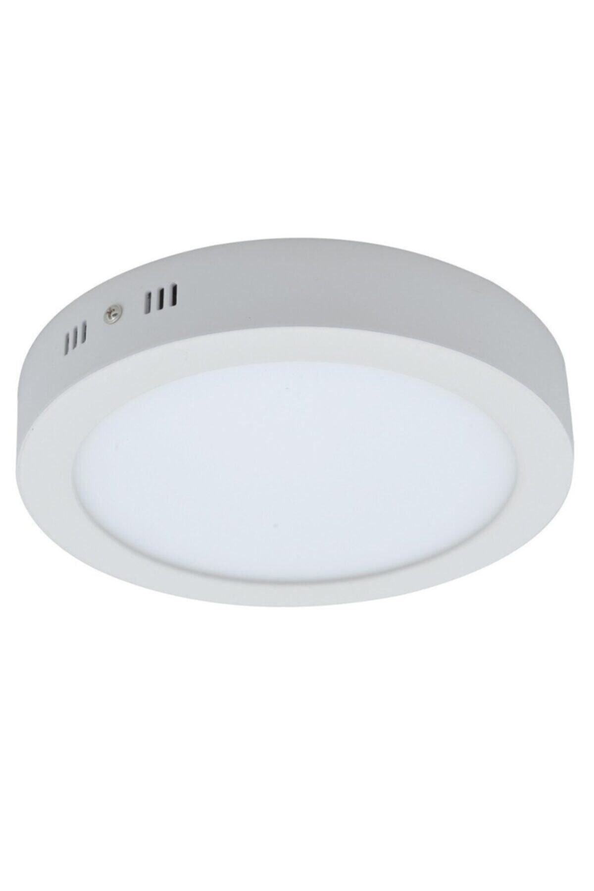 18 Watt Sıva Üstü Yuvarlak Led Panel Armatür Beyaz Işık