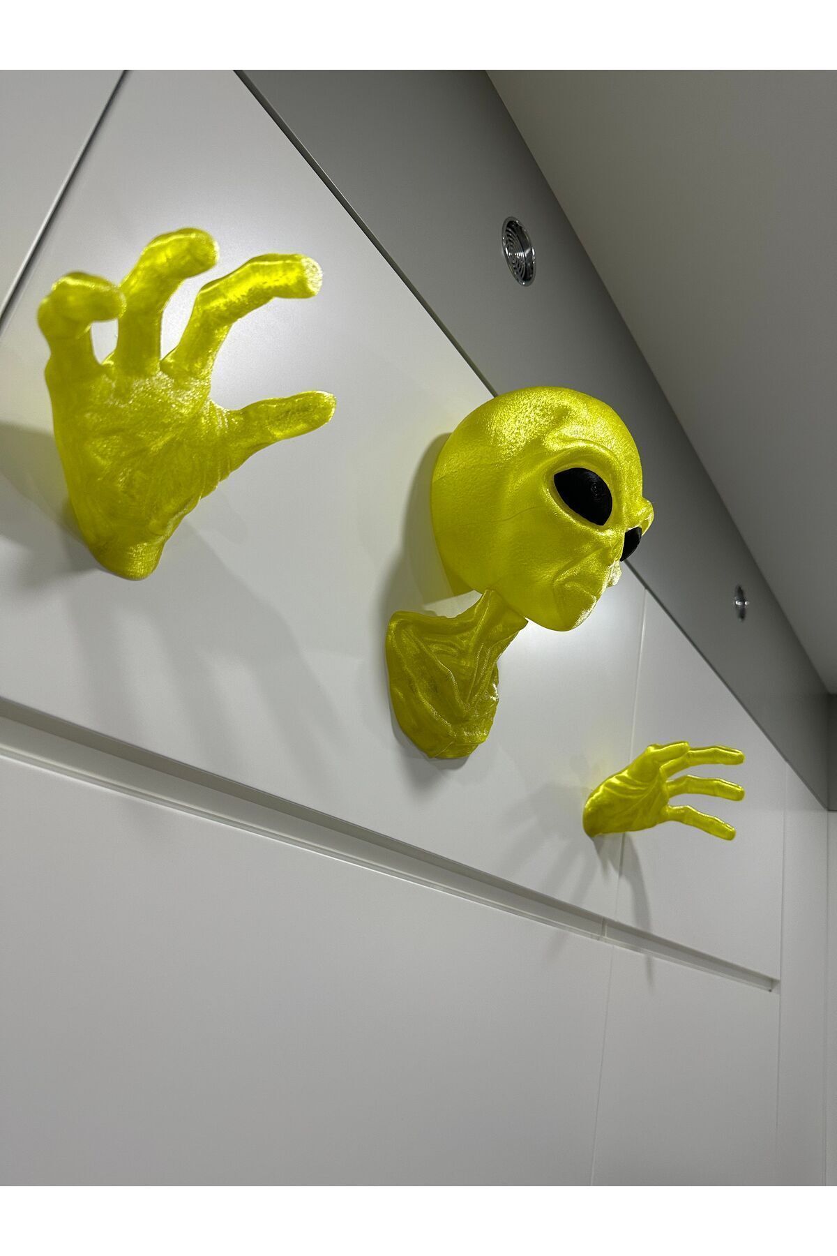 KemX3D Kulaklık Standı Xl Alien Uzaylı Duvar Dekorasyonu