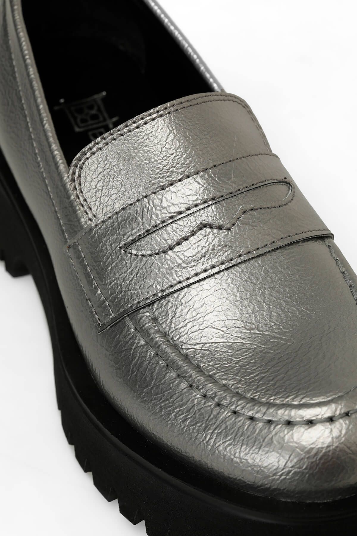 Butigo-24K-552 4PR Silberne Damen-Oxford-Schuhe 7