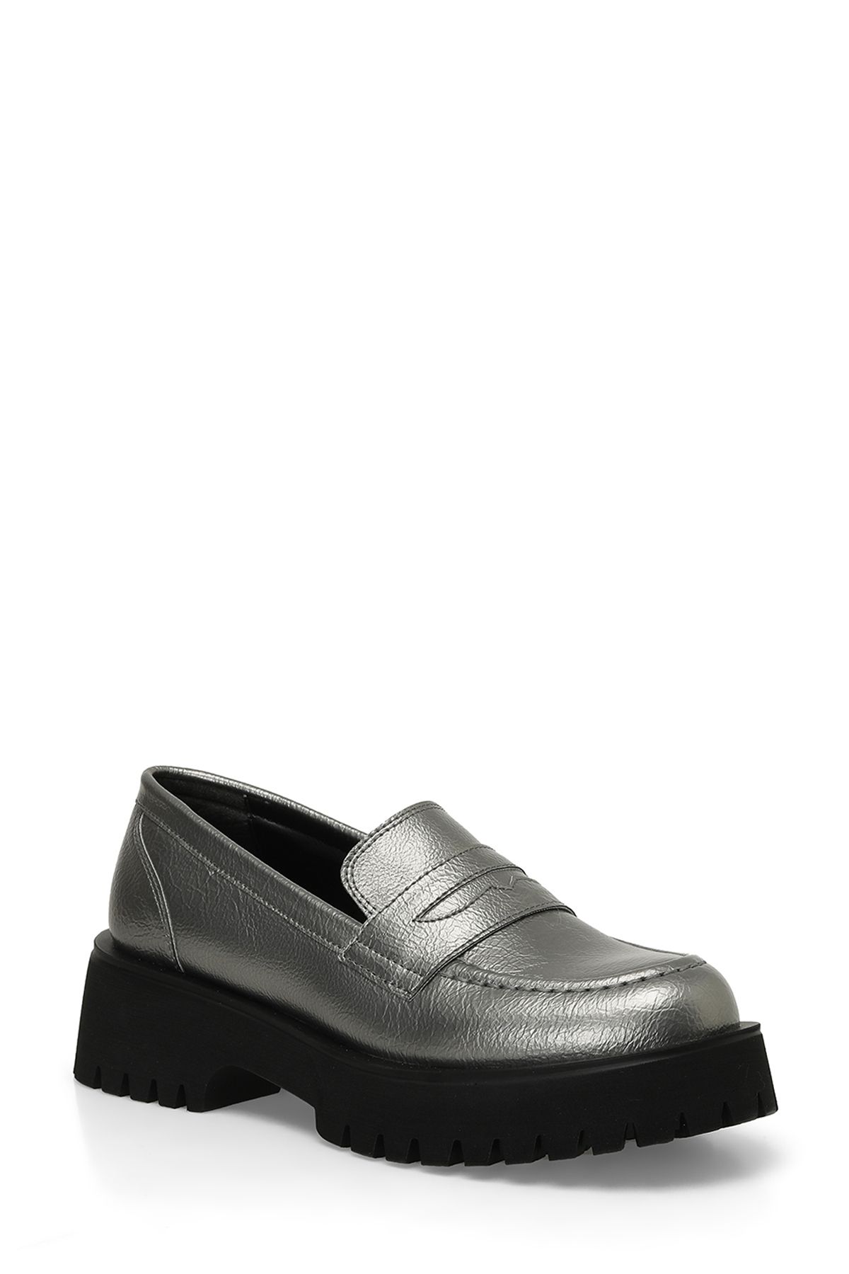 Butigo-24K-552 4PR Silberne Damen-Oxford-Schuhe 1