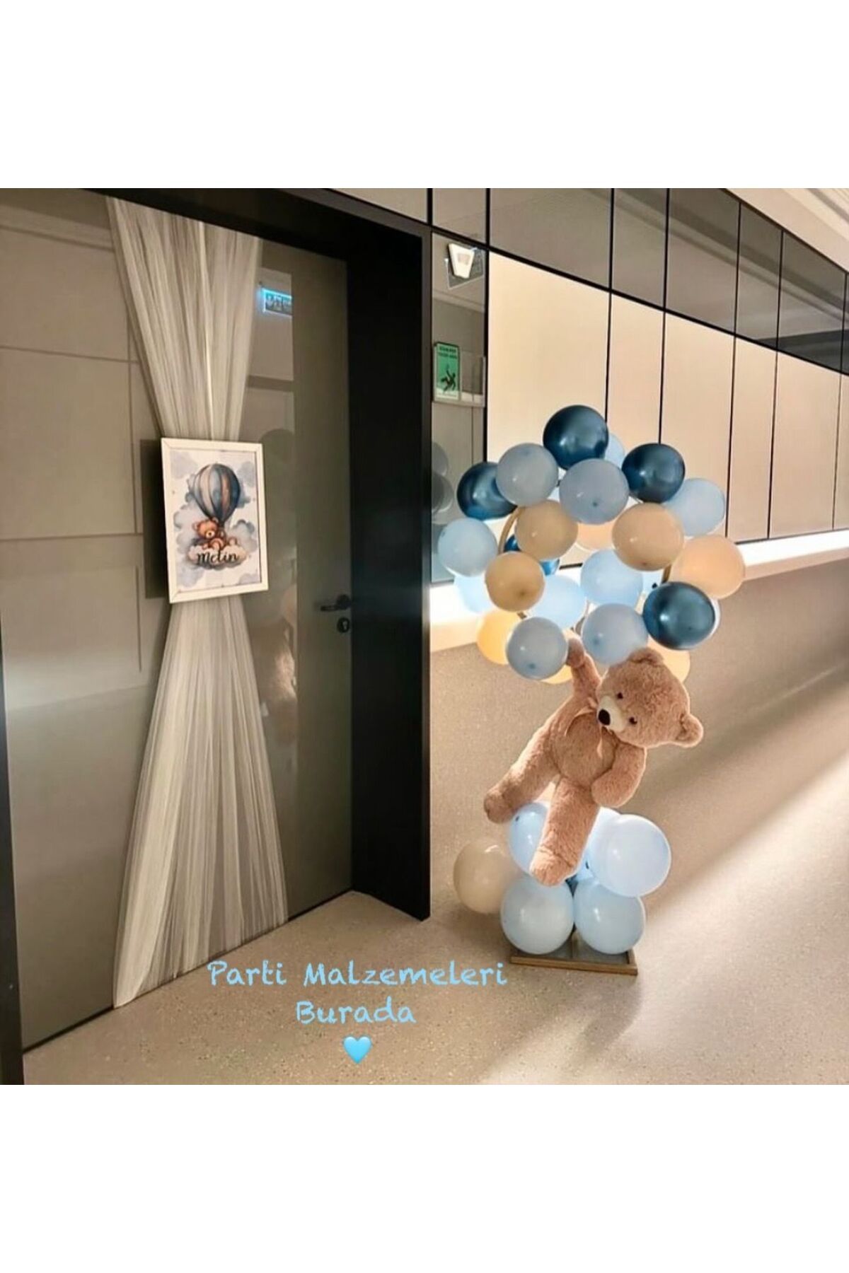 Partimalzemeleriburada Erkek Çocuk Hastane Odası Süsleme Krem Mavi Krom  Lacivert 25li Balon Seti Fiyatı, Yorumları - Trendyol